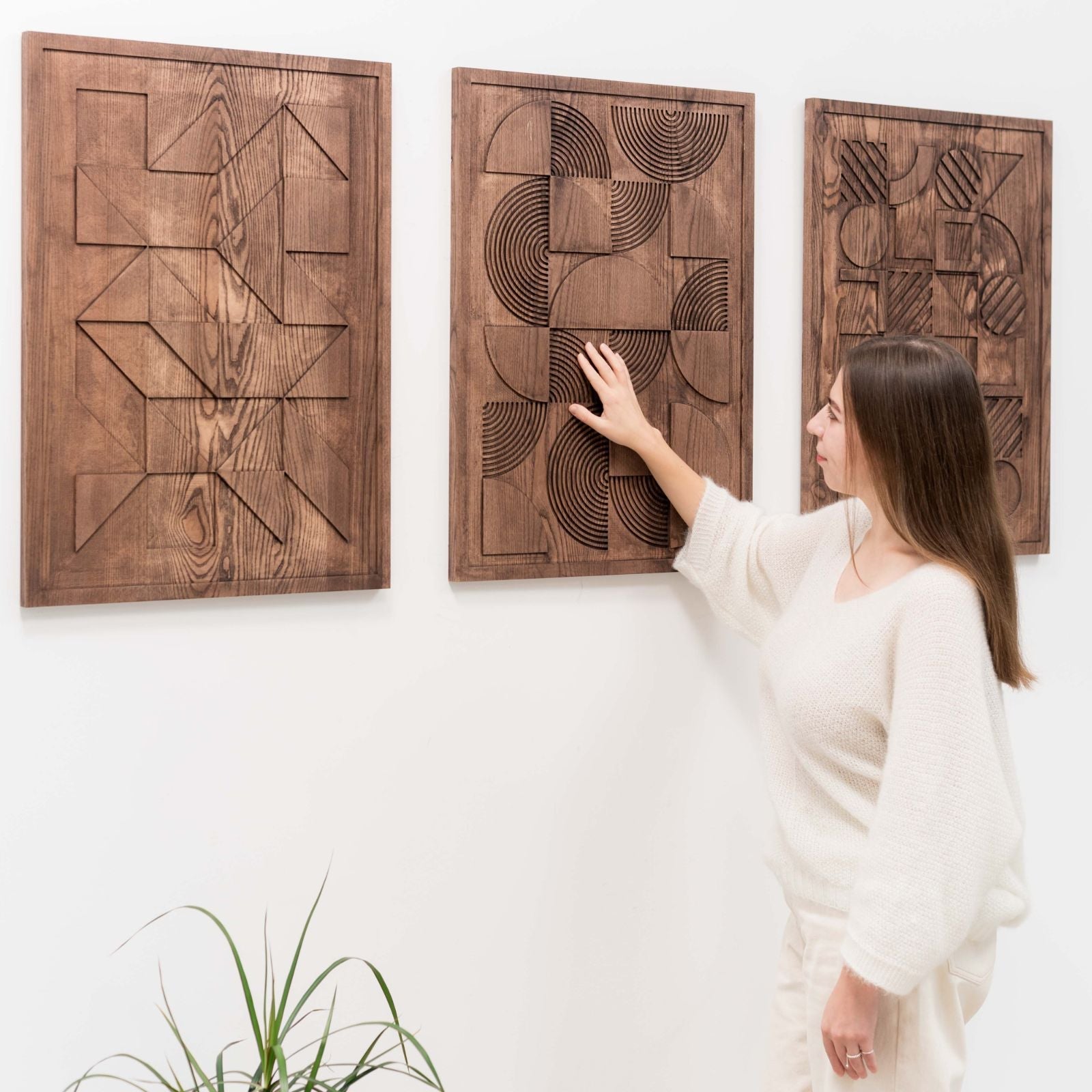 Geometric Wall Decor Modern Abstract Home Artwork