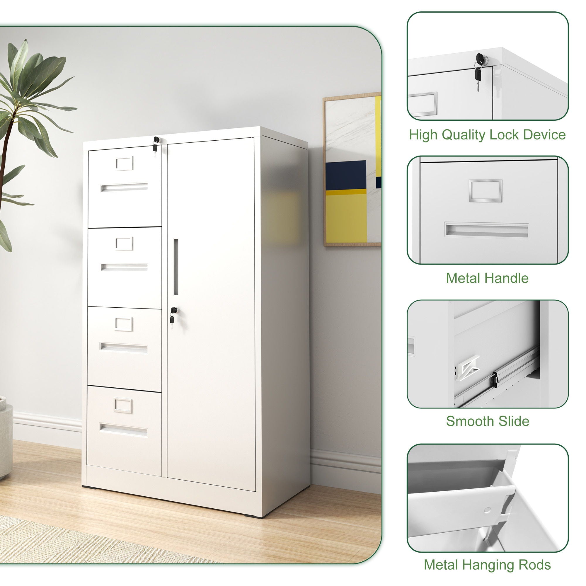 Smart Cube 8-Cube Organizer Bookcase Storage Shelves White