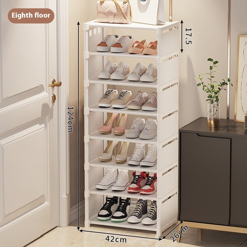 Simple Multi-Layer Shoe Rack Space-Saving Doorway Storage Shelf