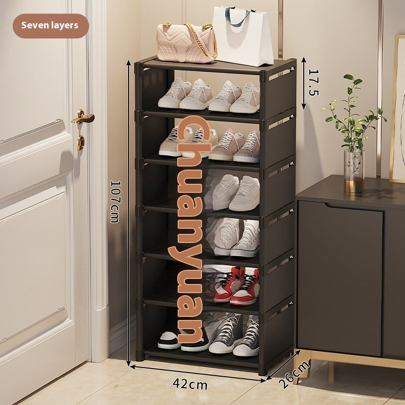 Simple Multi-Layer Shoe Rack Space-Saving Doorway Storage Shelf