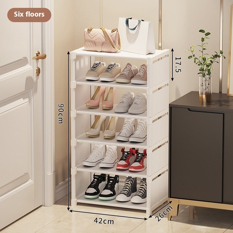 Simple Multi-Layer Shoe Rack Space-Saving Doorway Storage Shelf