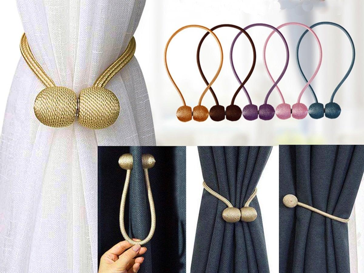 Magnetic Curtain Tieback Decorative Holder Clip Home Accessories