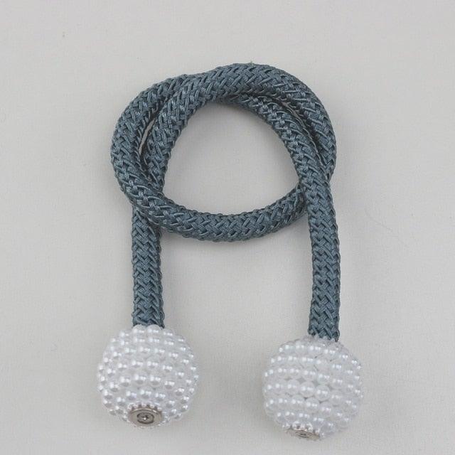 Pearl Magnetic Curtain Tieback Clips Elegant Window Accessories Decor
