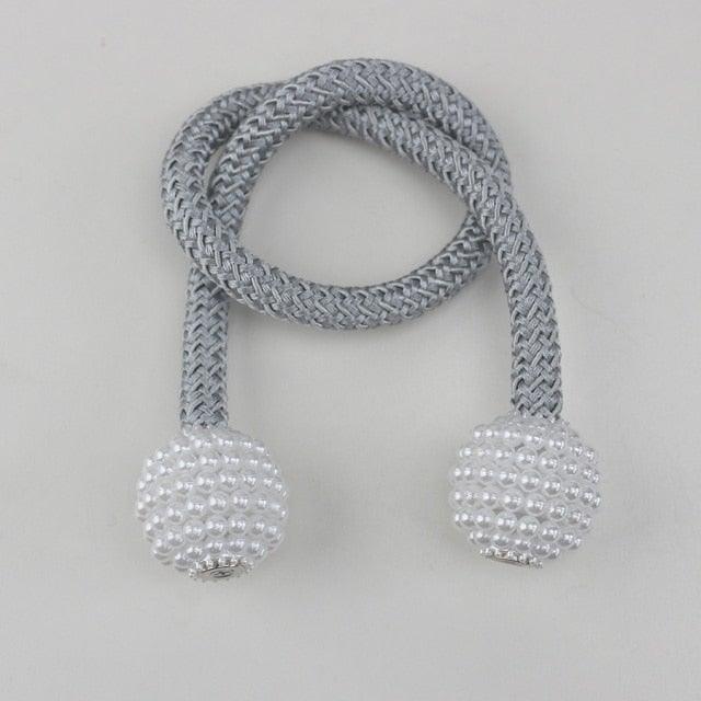 Pearl Magnetic Curtain Tieback Clips Elegant Window Accessories Decor