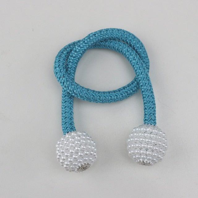 Pearl Magnetic Curtain Tieback Clips Elegant Window Accessories Decor