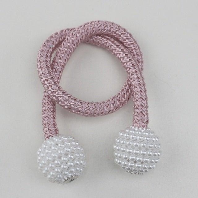 Pearl Magnetic Curtain Tieback Clips Elegant Window Accessories Decor