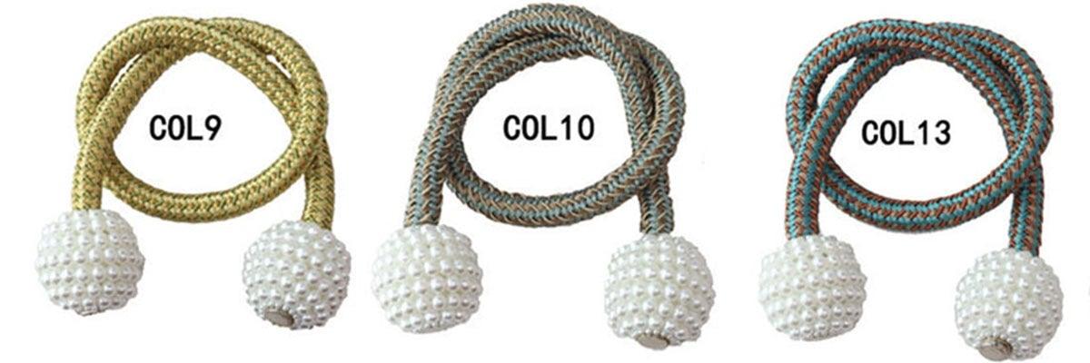 Pearl Magnetic Curtain Tieback Clips Elegant Window Accessories Decor