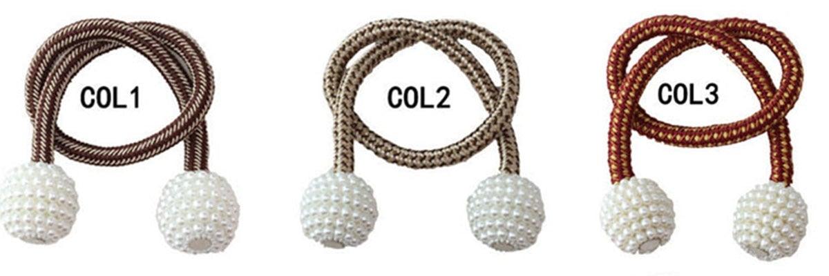Pearl Magnetic Curtain Tieback Clips Elegant Window Accessories Decor