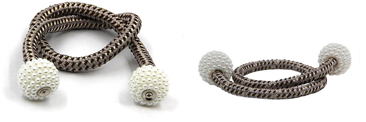 Pearl Magnetic Curtain Tieback Clips Elegant Window Accessories Decor