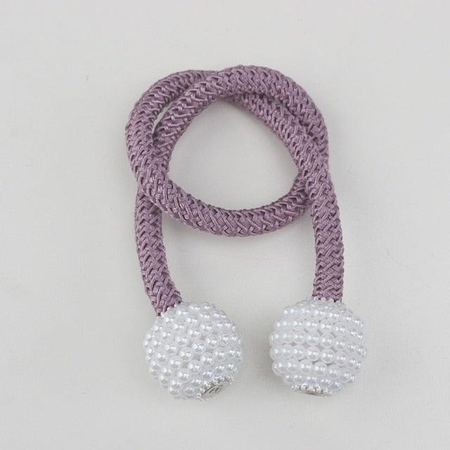 Pearl Magnetic Curtain Tieback Clips Elegant Window Accessories Decor