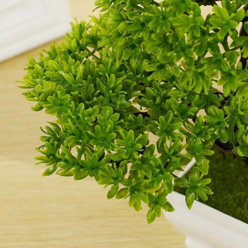 Lifelike Artificial Bonsai Pine Tree Potted Home Decoration