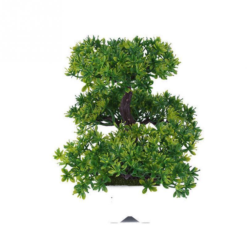 Lifelike Artificial Bonsai Pine Tree Potted Home Decoration