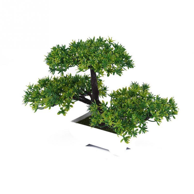 Lifelike Artificial Bonsai Pine Tree Potted Home Decoration