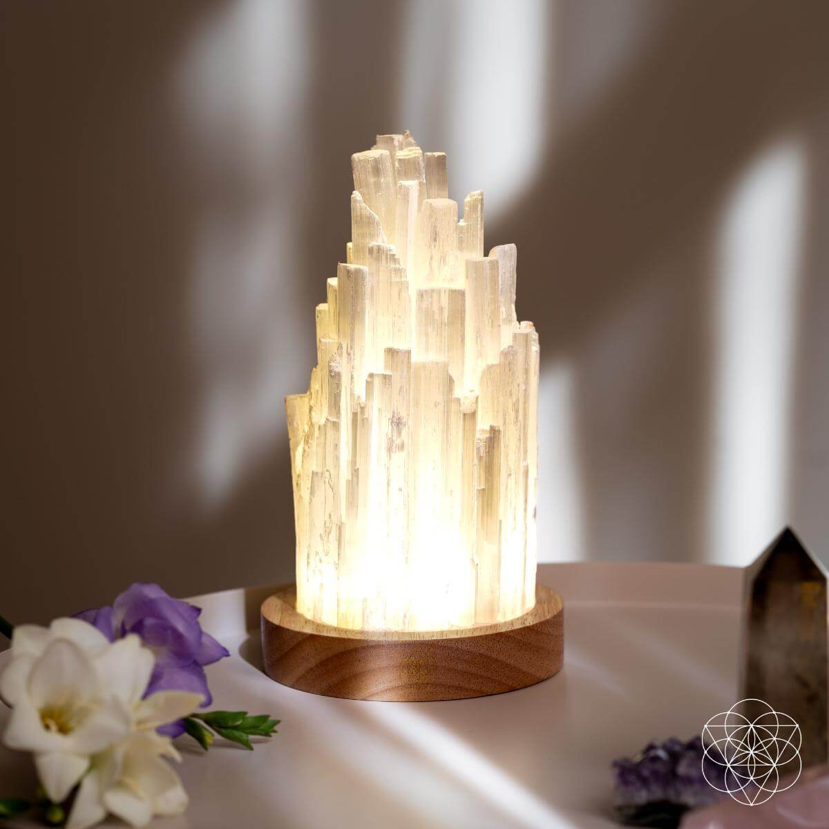 Cleanse-All Selenite Lamp 2-Pound Crystal Decorative Light