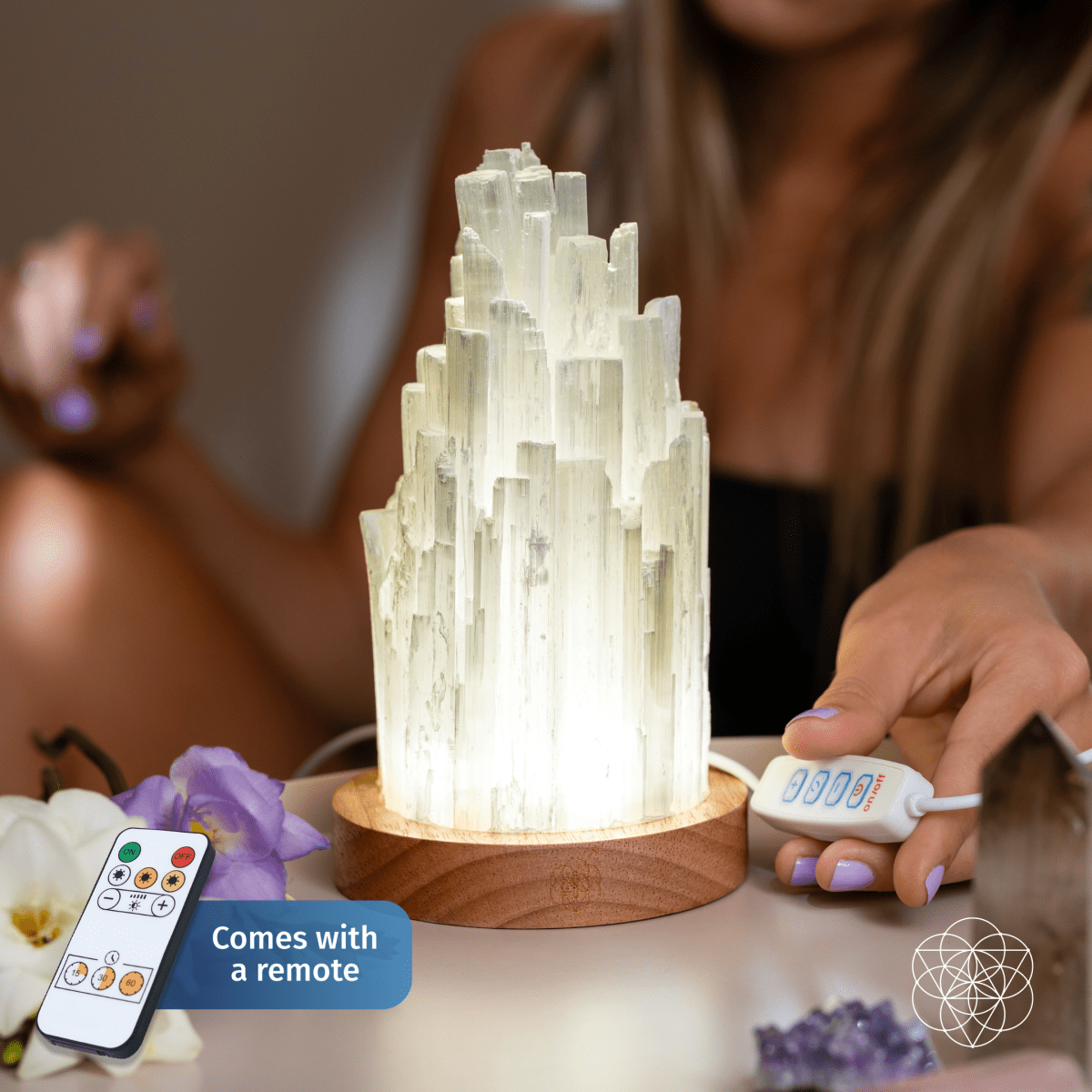 Cleanse-All Selenite Lamp 2-Pound Crystal Decorative Light