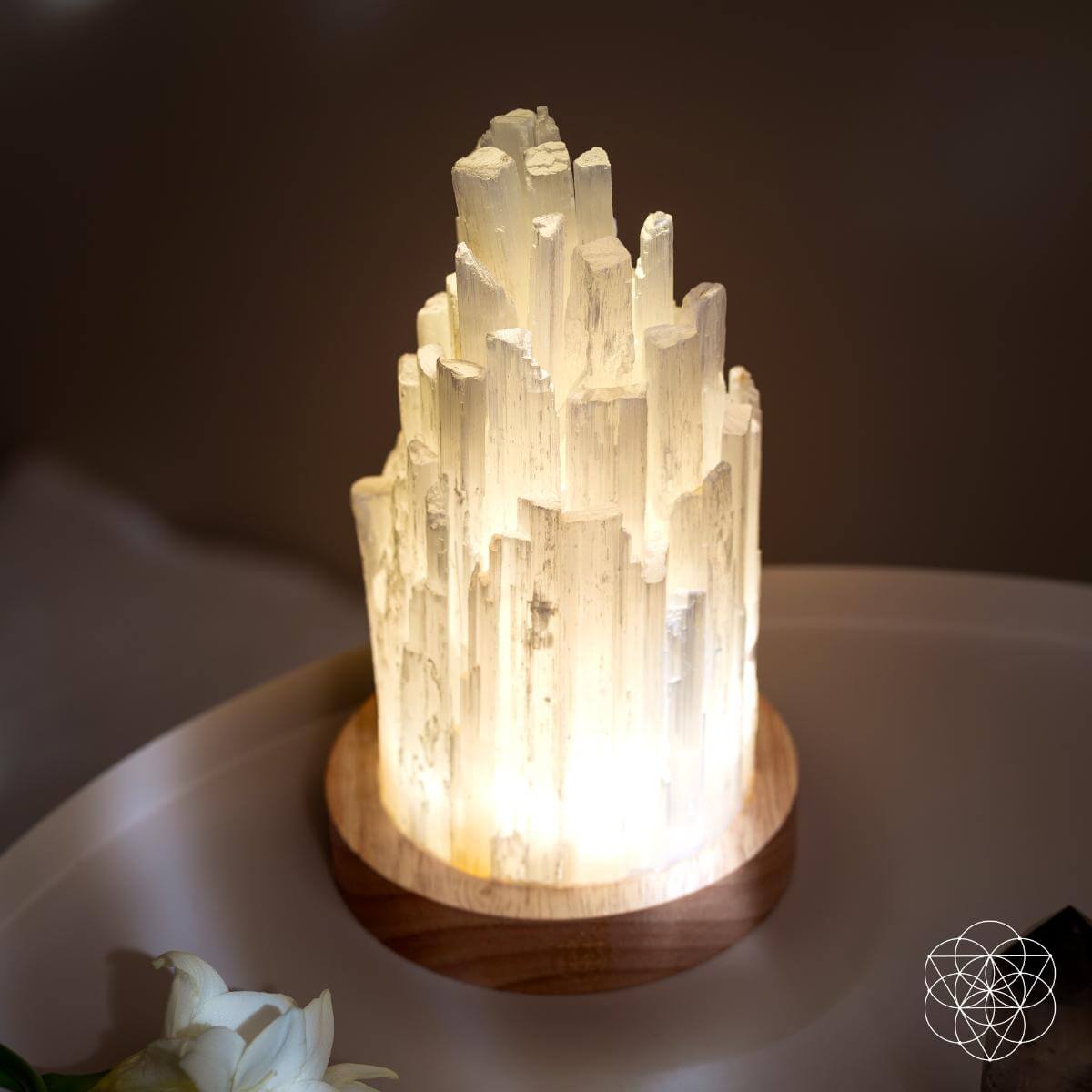 Cleanse-All Selenite Lamp 2-Pound Crystal Decorative Light