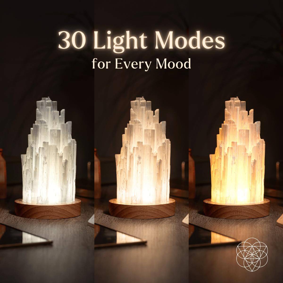 Cleanse-All Selenite Lamp 2-Pound Crystal Decorative Light